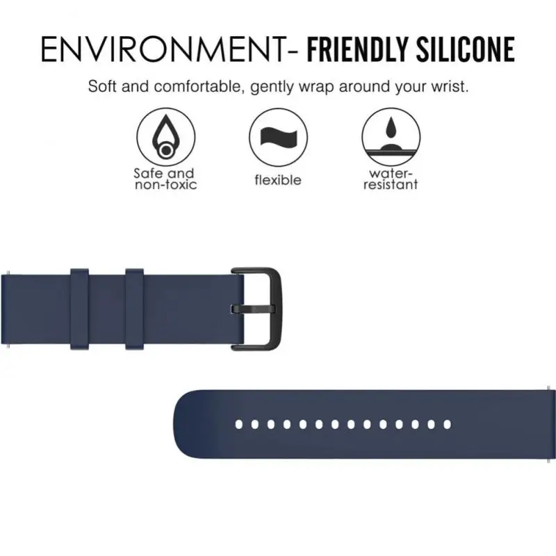 1pc Smart Watch Band Straps For Huami Amazfit GTS 2  Quick Release Strap Silicone Bracelet For Xiaomi Amazfit GTS 2 Mini Strap