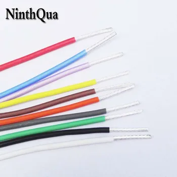 

5metre 0.75mm2 Teflon silver-plated Horn Wire Audio Power Cord DIY Repair Cable for earphone OD1.65mm ID1.15mm