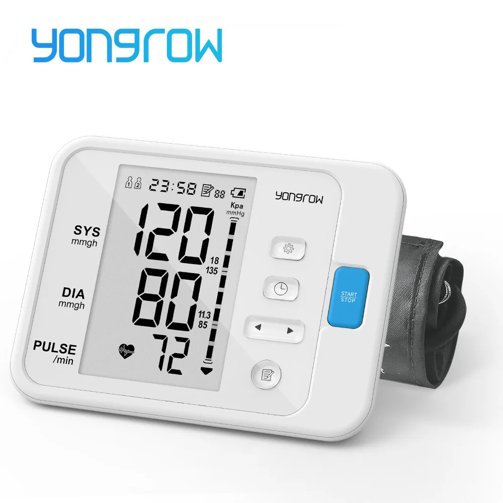 Hot Item Monitor-Measurement-Tool Sphygmomanometer Yongrow Arm-Blood-Pressure Digital Portable Q5dB8N97
