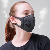 1/10pcs/Set Anti Dust Anti Air Pollution Mask Breath Valve Washable Reusable 3D Cover Face Earloop Breathable Mouth Mask Filter 1