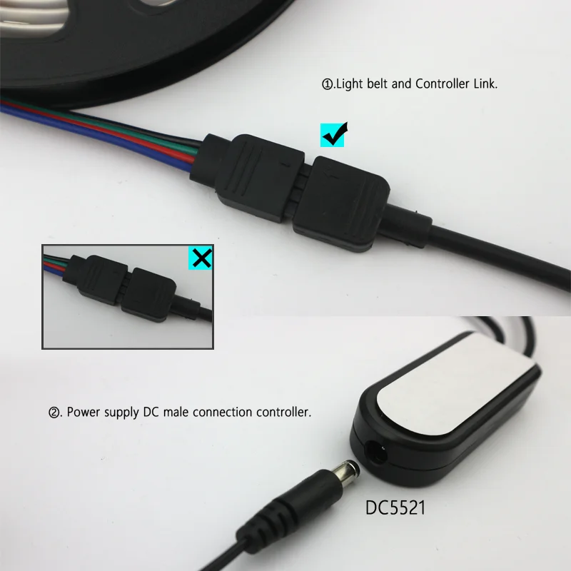 Светодиодный светильник s, 33 фута/10 м, меняющая цвет полоса SMD5050 RGB, светильник с Bluetooth контроллером, синхронизация музыки для украшения