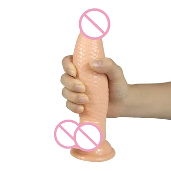 Realistic Dragon Dildos Fish Scale Animal Cock Female Masturbation Big Dick With Suction Cup Artificial Penis For Women Lesbian 4