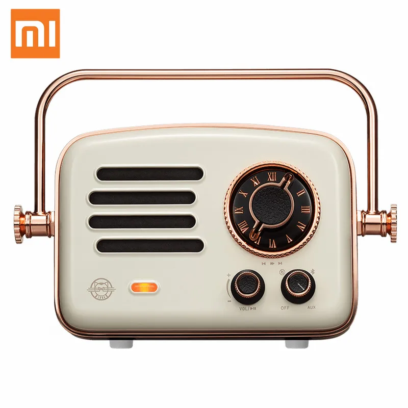 Xiaomi умные колонки Ретро Футуризм уровень HiFi зарядка Bluetooth звуковые колонки AUX Wi-Fi Портативный радио; красивый комплект одежды; подарок для девочек