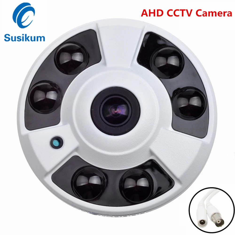 5MP Security AHD Camera Indoor 1.7mm 180 Degree Fisheye Lens Analog Dome Home CCTV HD Camera IR Night Vision full hd 5mp security camera ahd cctv fisheye video surveillance 360 degree indoor dome 4 in 1 analog cctv camera 20m ir