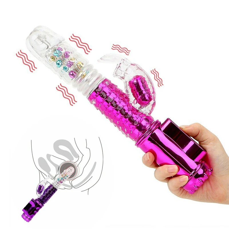 Automatic Wireless Silicone Dildo Vibrator Women Penis Stimulation Vibrating Sex Toys Vaginal Massage Transfer Reads AV Rod |
