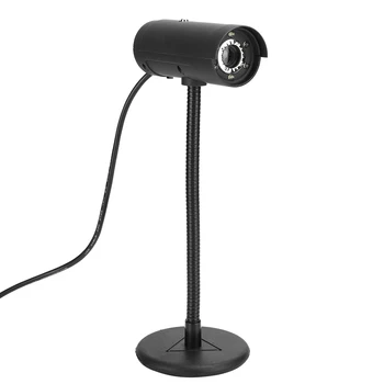 

480P HD Camera Long Rod Black ABS Built-in Sound-Absorbing Microphone Computer Accessories Hot