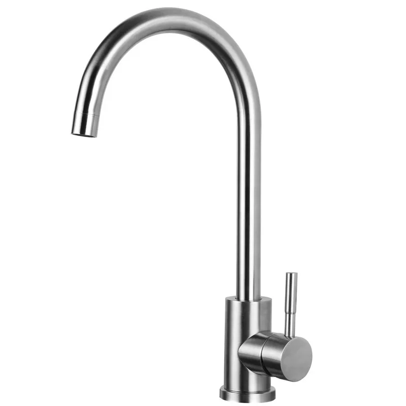 

Kitchen Faucet 360 Degree Swivel Stainless Steel Kitchen Sink Faucet Single Handle Hot and Cold Mixer Sink Faucet