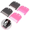 2pcs Colorful Guide Sizes Comb 1.5mm/3mm Plastic Limited Combs Hair Clipper Cutting Tool Kit For Different Length Style 1