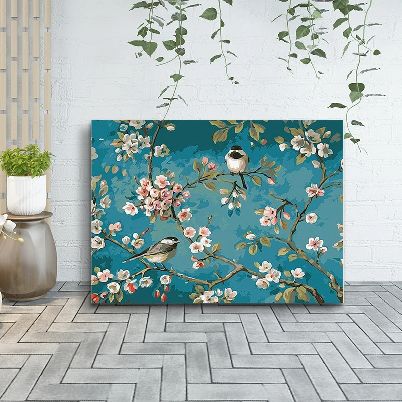 GATYZTORY-birds-with-flower-DIY-Oil-Painting-Paint-by-Number-Kit-Painting-for-Adults-Kids-Arts (1)
