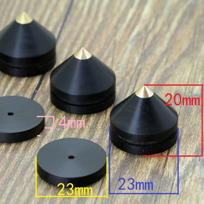1 Sets Speaker Loudspeaker Spikes Stand Feets Audio Speaker Repair Parts Turntable DIY Speaker Stand Shock Pin Nails and Pads Ac