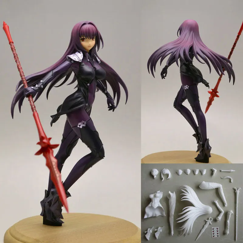 Wong работа Неокрашенная 1/8 масштаб смолы Fate Grand Order scanthach Scuthach в разобранном виде гаражные комплекты GK модель комплект фигурка WF2016W