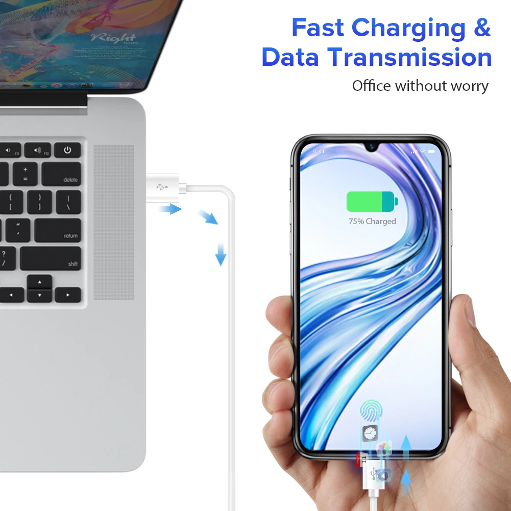Micro USB кабель для передачи данных 2A Быстрая зарядка Microusb зарядное устройство шнур