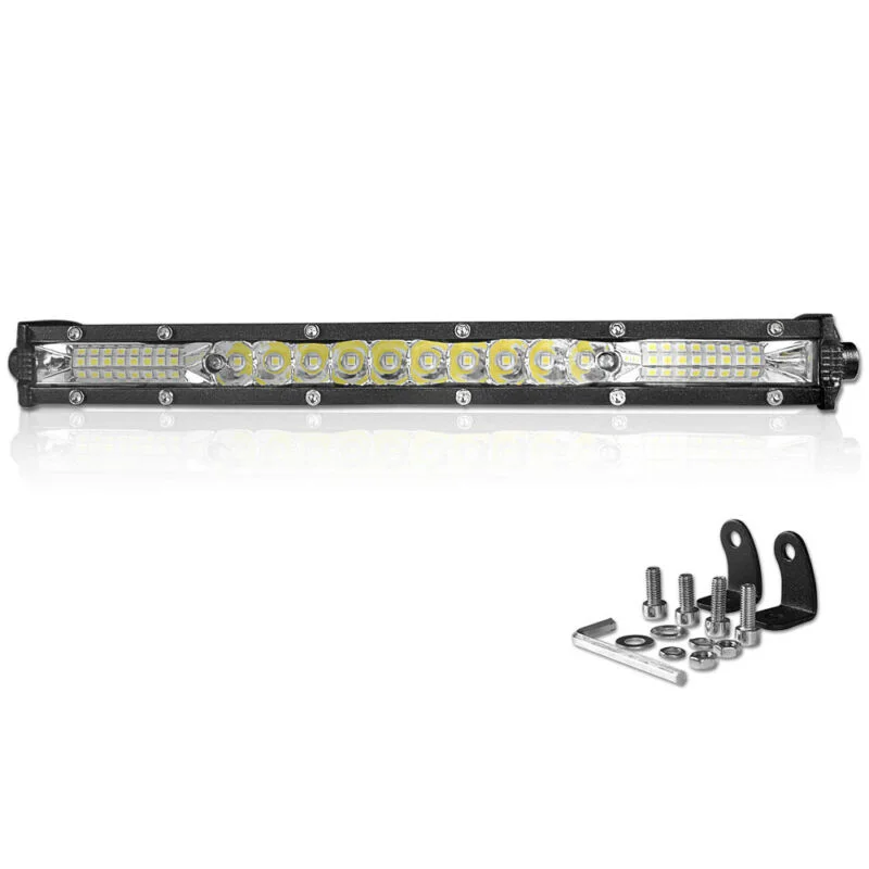 

Ultra Thin LED White Light Bars Combination Beams Spot Flood Lamps 78W 6000K ATV Lights Bar Work Lighting