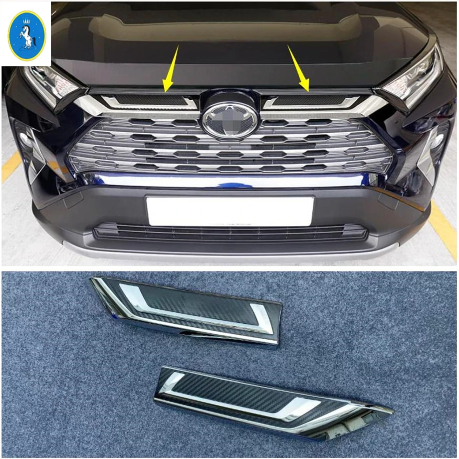 Yimaautotrims авто аксессуары Передняя решетка гриль центр Защита радиатора панель Крышка отделка Подходит для TOYOTA RAV4 RAV 4