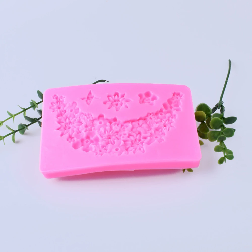 DIY цветок силиконовая форма помадка форма для украшения тортов форма для шоколада сладостей мыло свечи форма для украшения тортов