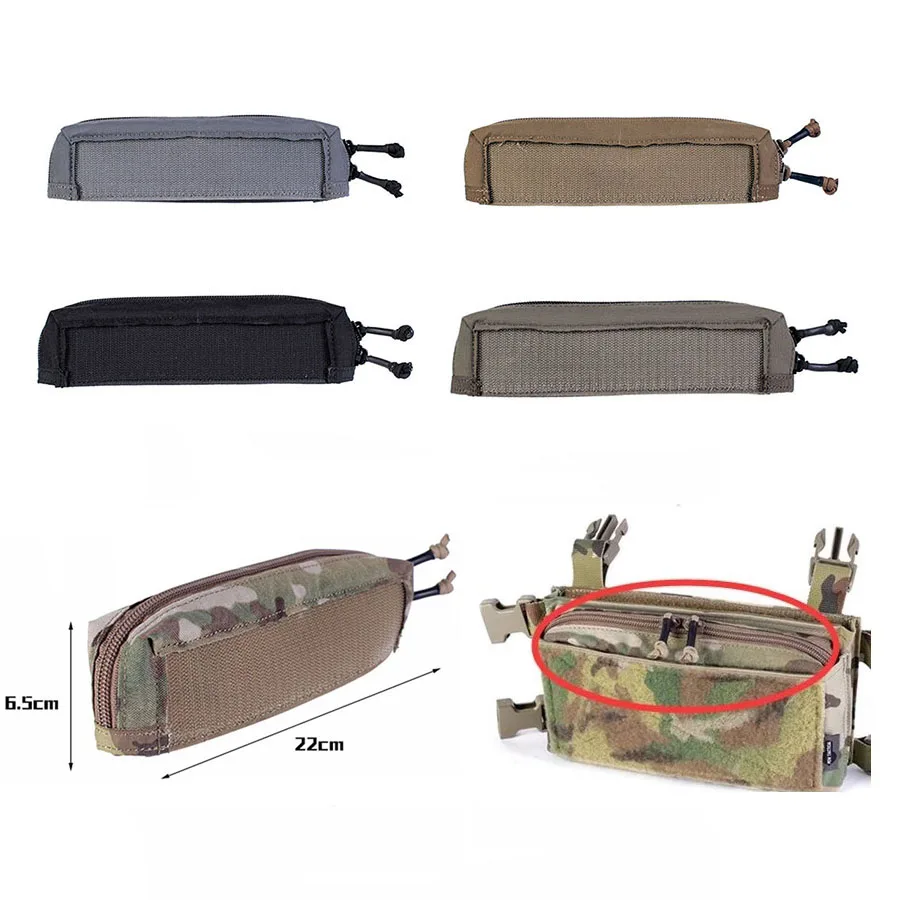 Details about   Zipper Bag Small Pouch Panel for MK3 FCSK Tactical Vest Chest Rig MK4 