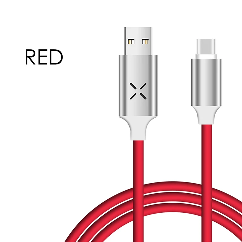 Светящиеся, голосовой контроль вспышки USB кабель L светильник ing кабель Micro type c зарядный кабель звук вспышка светильник Зарядка музыка телефон кабель - Цвет: Red