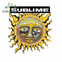 EARLFAMILY 13cm x 12.9cm for Sublime Sun Fine Decal Funny Car Stickers Waterproof Anime Vinyl JDM Bumper Trunk Truck Graphics