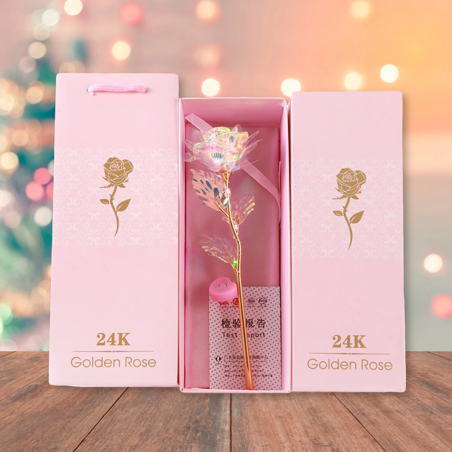 Besegad искусственная Роза 24K Золотая фольга Красочные розы цветы подарки на день Святого Валентина день рождения, День Благодарения День Матери