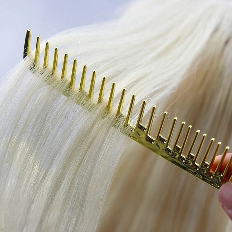 Многофункциональный гальванический Золотой парикмахерский гребень светильник портативный для мужчин и женщин гребни