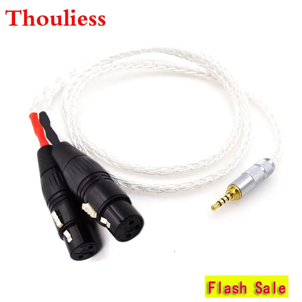 Thouliess HIFI 4 4/3 5/2 5 мм TRRS сбалансированный штекер до 2x 3pin XLR Женский кабель 1/4 6 35 в