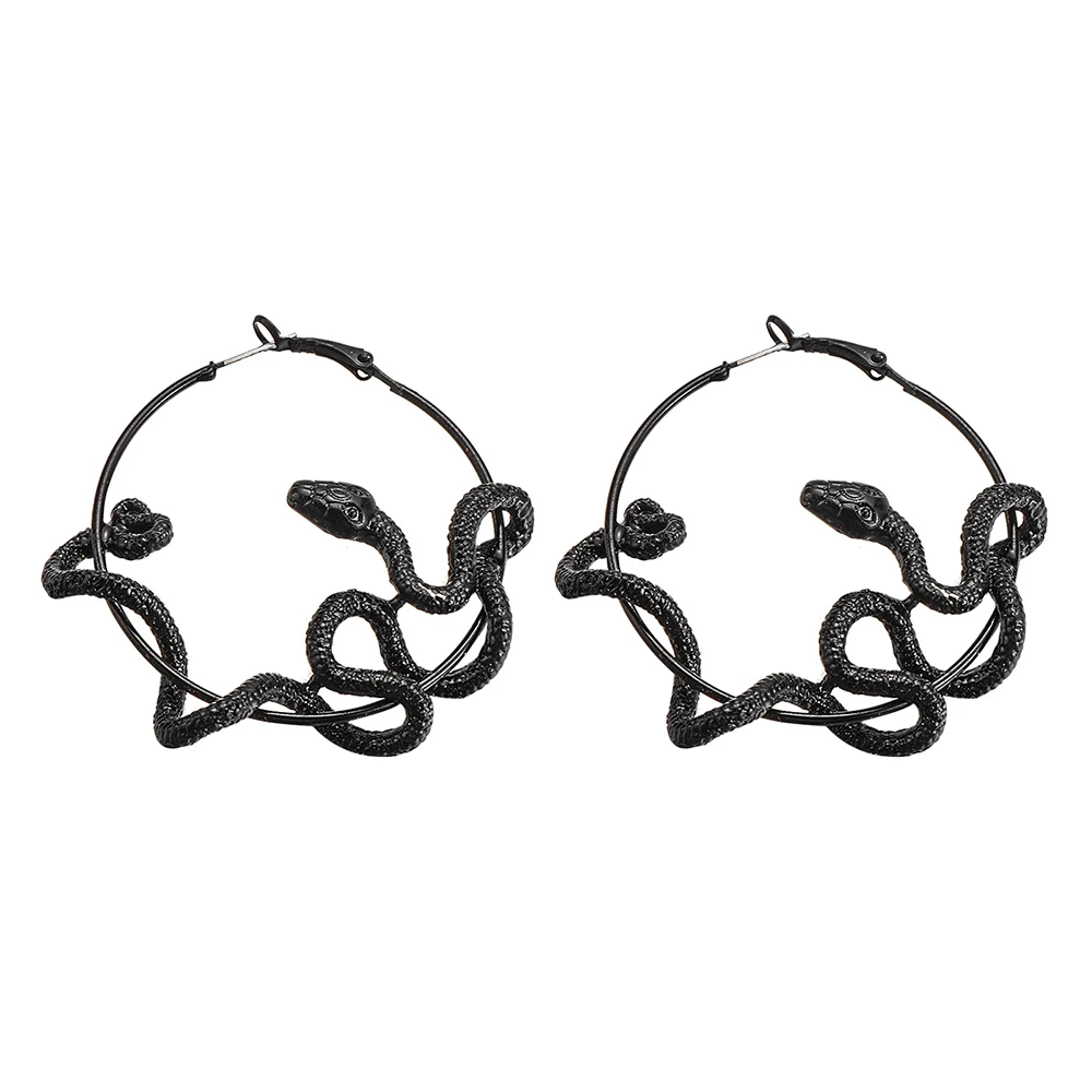 Twining Snake Hoop Earrings