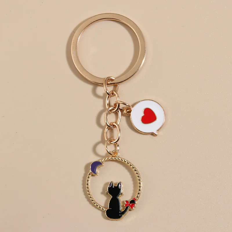 Keychain Moon Cat