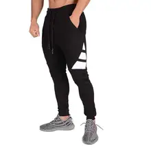 Простые Стильные мужские осенние повседневные спортивные облегающие брюки для спортзала штаны для бега потеть в тренажерном зале мужские длинные брюки повседневные узкие брюки