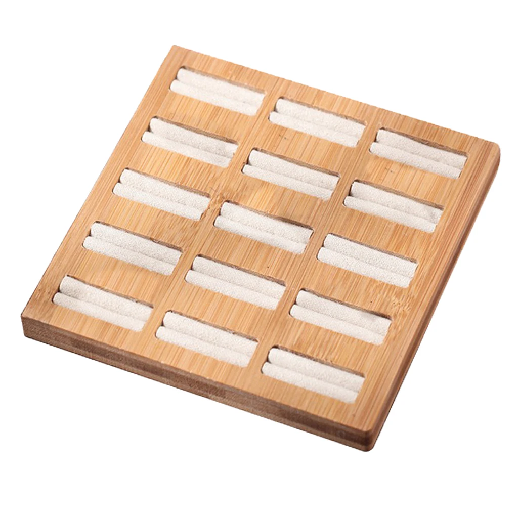 Earring Ring Jewellery Display Storage Box Tray Show Case Organiser 15 Slots