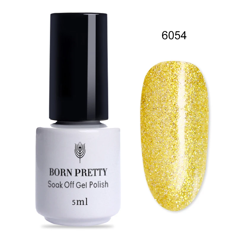 6054 Матовый неоновый Гель-лак для ногтей BORN PRETTY, 6 мл, флуоресцентный, зеленый, желтый цвета, впитывающий УФ-Гель-лак для ногтей - Цвет: 6054