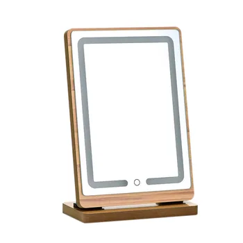

Portable Vanity Mirror 90° Angle Rotation Press Screen