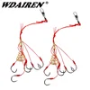 WDAIREN 4 pcs/lot Hameçons Explosion crochet Gardez hors Carbon Steel Forte Hameçon de pêche Tackle Outil Ensemble WD-131 ► Photo 1/6