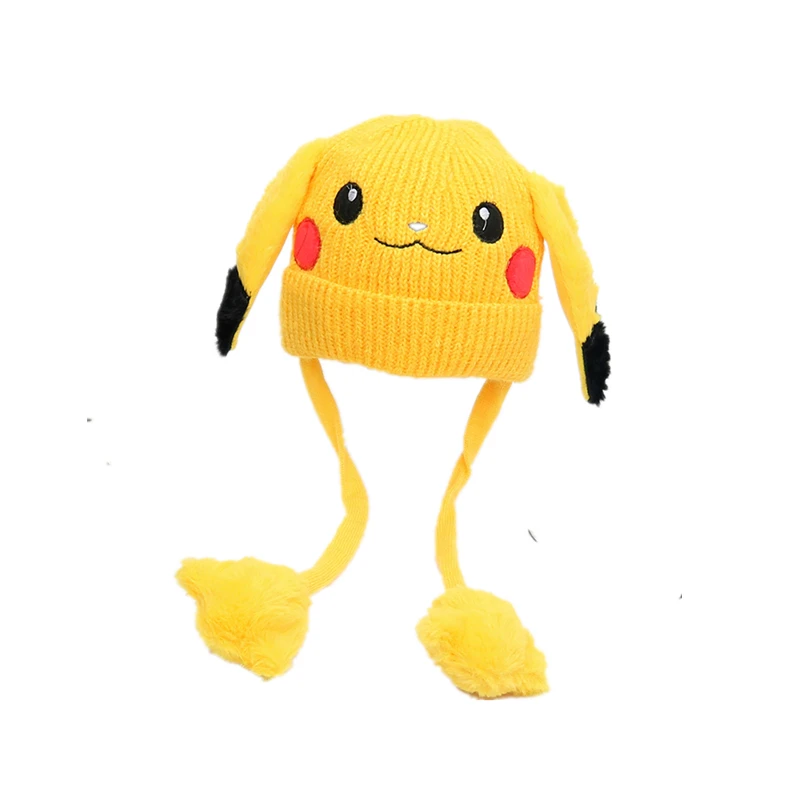 Аниме Дети Девочки Мальчики Pokemon Пикачу плюшевая шляпа для косплея мультфильм