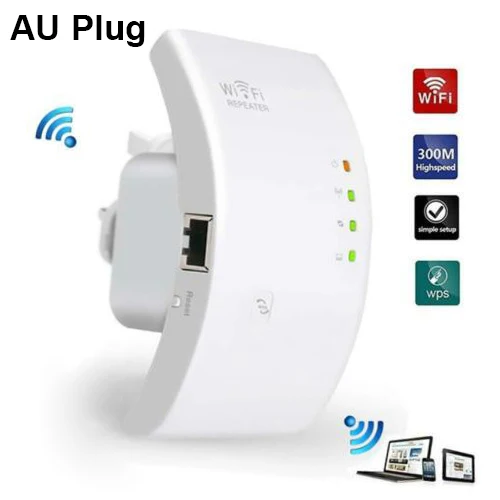 

300Mbps Wifi-Repeater Wireless-N Range Extender Signal Booster AP Ethernet Port do not worry about the obstacle the WiFi signal