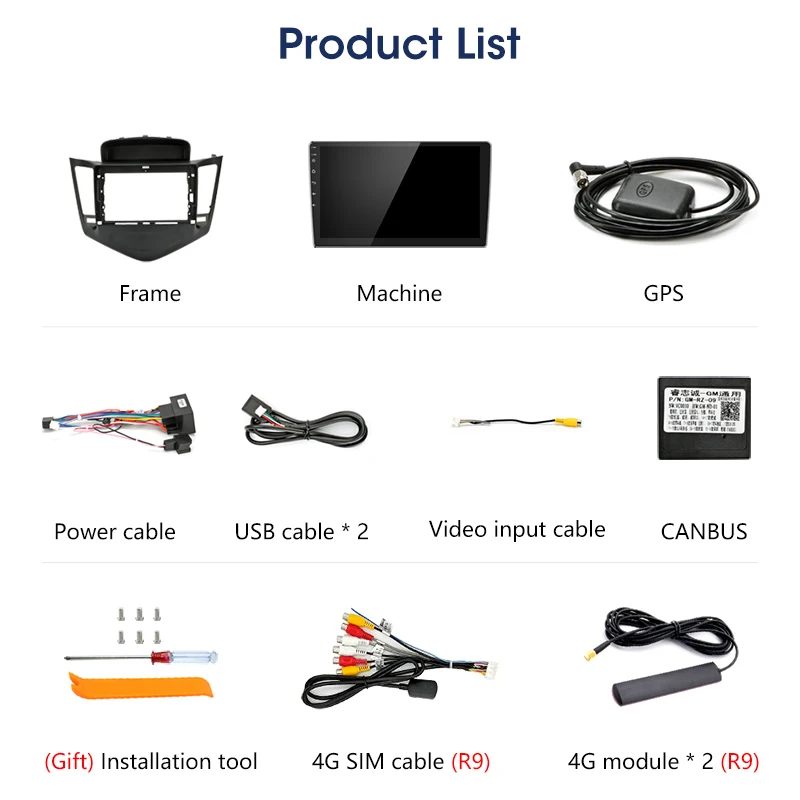 Perfect Jansite 9" Android Car Radio For Chevrolet Cruze 2009-2014 RDS DSP player Touch screen R9 R5 Multimedia video player with CANBUS 4