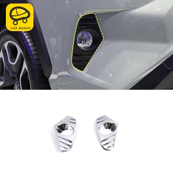 

CarManGo For Toyota RAV4 2019 Car Styling Front Fog Light Lamp Cover Trim Frame Sticker Exterior Accessories