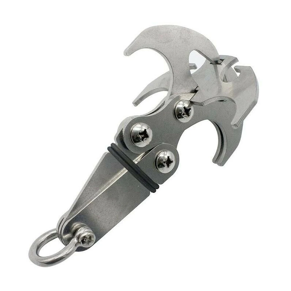 

Foldable Survival Grappling Hook for Climbing Claw Multifunctional Stainless Steel Folding Rescue Tool Outdoor Climbing Tools