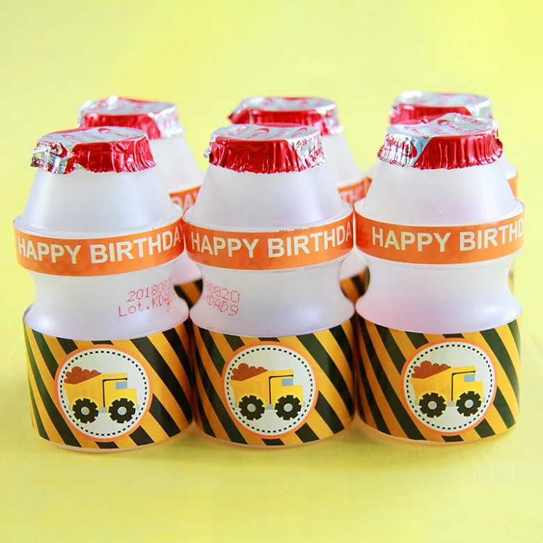 6pcs stickers 2 6pcs Construction Theme Birthday Party Disposable Party Tableware for boys Birthday Decoration Cartoon Car Party Balloons Plates - Цвет: 6pcs stickers 2