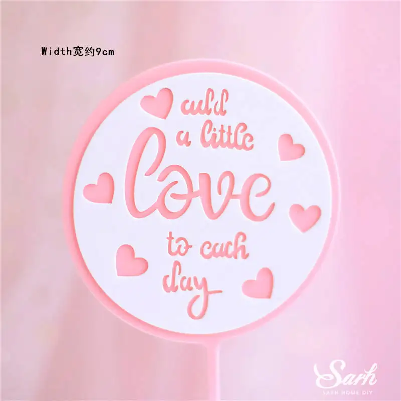 2pc love to you Кролик, пара, кролик, счастливое украшение для дня рождения, сердце, дерево, Топпер для торта на годовщину, свадьбу, вечеринку, выпечка, Suplies Baby Love, подарок - Цвет: 2pc love to you