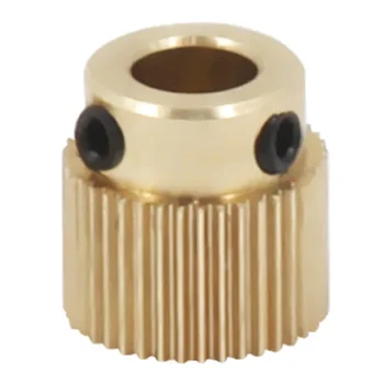 

MK8 Universal Extruder Drive Practical Feeding Wheel Easy Install 26/40 Tooth Brass Durable Electronics Office 3D Printer Parts