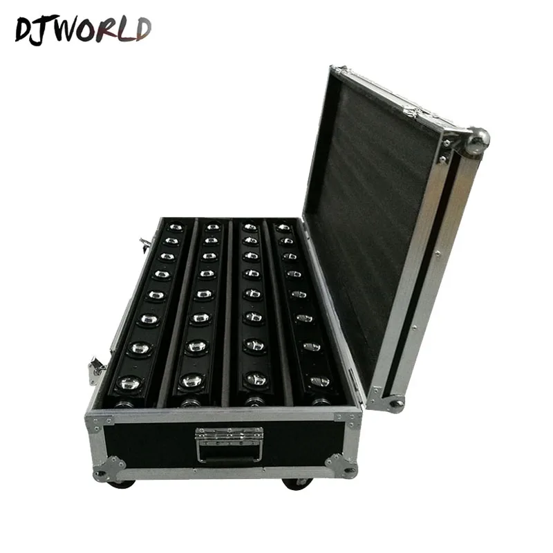 Djworld чехол с подвижной головкой светодиодная подсветка 8X12 Вт RGBW 4в1 Dj огни лучшее