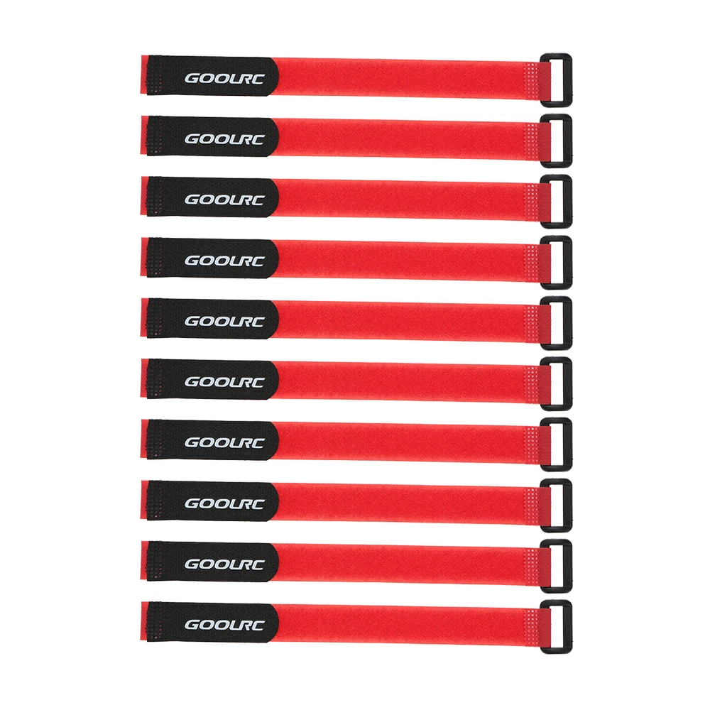 

10Pcs 285mm RC Drone Part Strong RC Battery Strap Antiskid Battery Bands Belt for RC Cars Quadrupter Helicopter Airplane