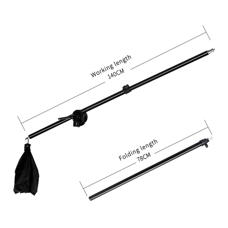  Photo Studio Kit Light Stand Cross Arm With Weight Bag Photo Studio Accessories Extension Rod 75 -1