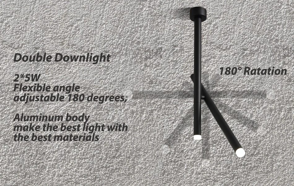 Luminária pendente 2*5w, luminária de led, design