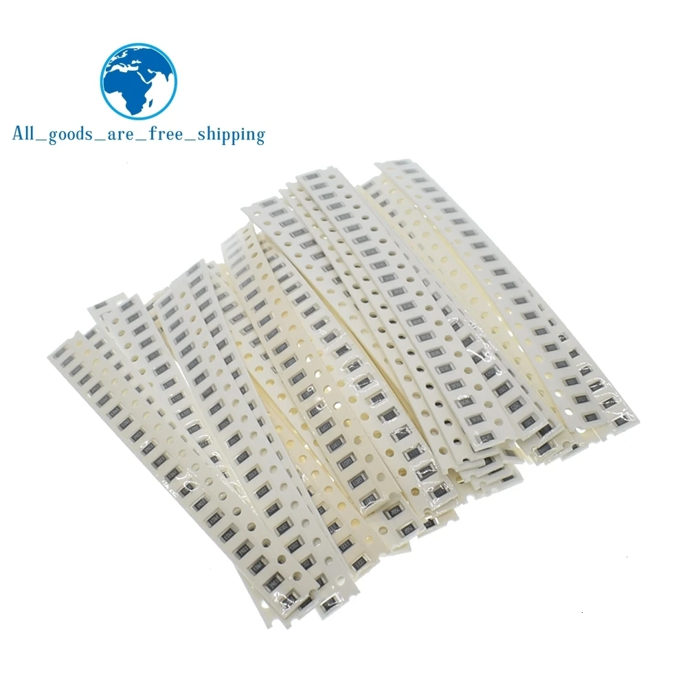 Завеса 0603 0805 1206 SMD Резистор Комплект Набор сортированных 1ohm-1M Ом 1% 33 значение х 20 штук = 660 шт набор образцов