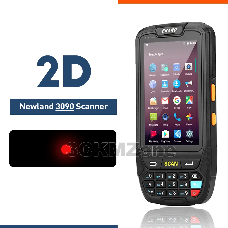2D Newland3090 КПК Android 7,0 мобильный 1D 2D QR сканер штрих-кода ручной pos-терминал поддержка gps GPRS Wifi Bluetooth 4G для ПК камеры PDA - Цвет: 2D Newland3090