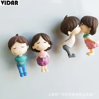 

VIDAR ZAKKA Groceries Refrigerator Magnet Three-dimensional Wedding Kiss Couple Refrigerator Magnet Magnet DIY Decoration