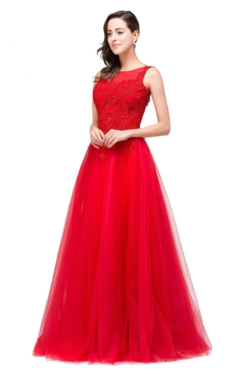 Красное ТРАПЕЦИЕВИДНОЕ длинное вечернее платье с блестками vestido de festa пикантный кружевной с открытой спиной тюлевые вечерние платья Robe De Soiree