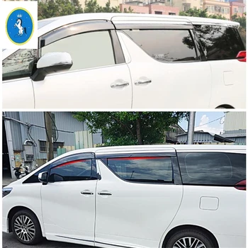 

Yimaautotrims Window Visors Awnings Wind Rain Deflector Visor Guard Vent Cover Kit For Toyota Alphard Vellfire AH30 2016 - 2019