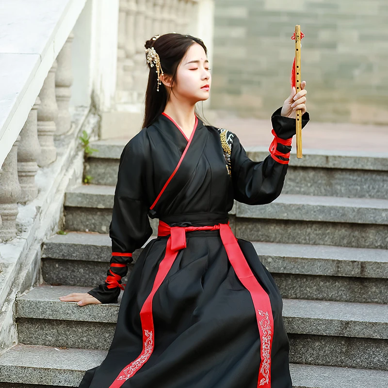 Oriental lady's hanfu Chinese style traditional costume blouse cardigan samurai cosplay costume Japanese and Korean robe dress